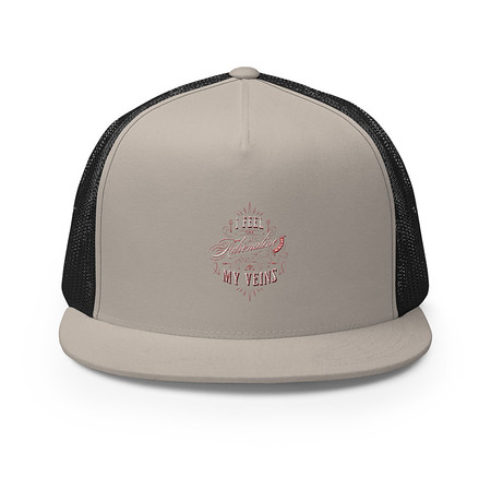 [ID: 100-G24] Adrenaline in my Veins - Victorian 5 Panel Trucker Cap