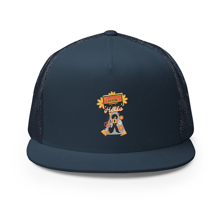[ID: 100-G39] Alien Records  5 Panel Trucker Cap