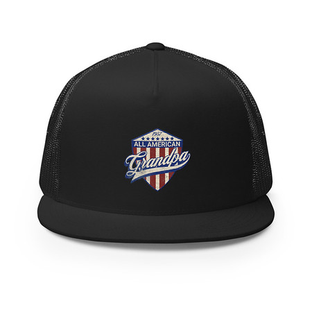 [ID: 100-G41] all american grandpa 5 Panel Trucker Cap