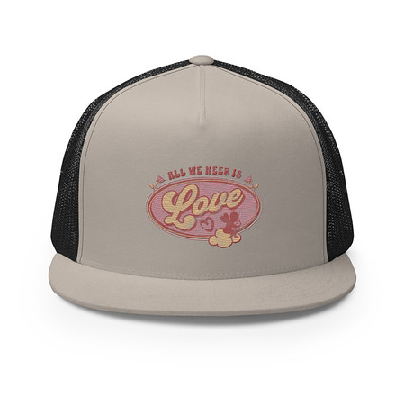 [ID: 100-G48] All We Need Is Love - Cupid 5 Panel Trucker Cap