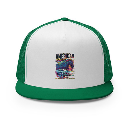 [ID: 100-G74] American Legend 5 Panel Trucker Cap