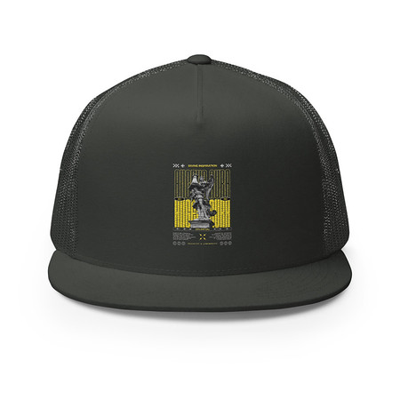 [ID: 100-G82] Angelic Aura Streetwear 5 Panel Trucker Cap