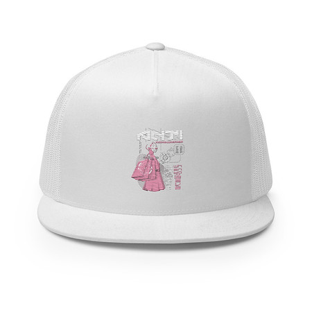 [ID: 100-G91] Anti Consumerism - Futuristic 5 Panel Trucker Cap