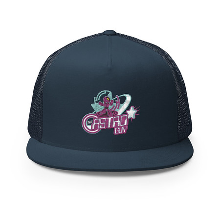 [ID: 100-G107] astro guy 5 Panel Trucker Cap