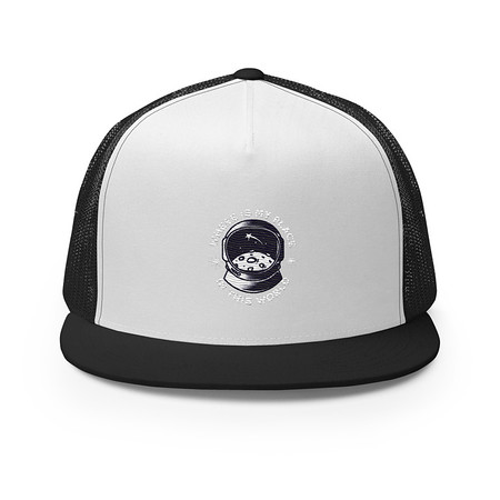 [ID: 100-G110] Astronaut 5 Panel Trucker Cap