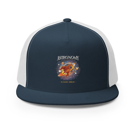 [ID: 100-G111] Astronomy in Every Thread 5 Panel Trucker Cap