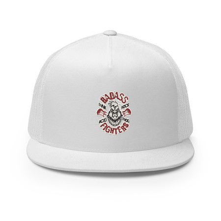 [ID: 100-G130] Badass Fighters 5 Panel Trucker Cap