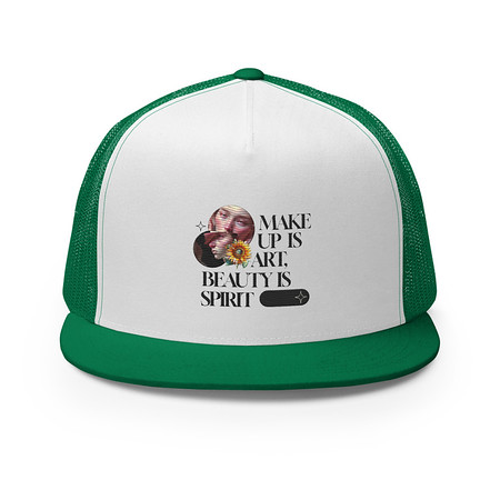 [ID: 100-G174] Beauty is Spirit 5 Panel Trucker Cap