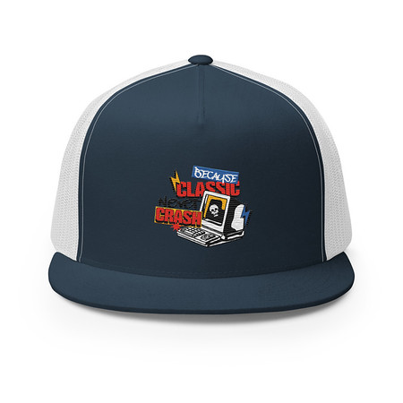 [ID: 100-G175] Because Classic Never Crash 5 Panel Trucker Cap