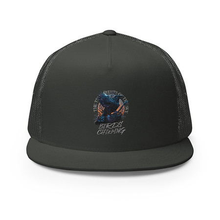 [ID: 100-G210] Birds Chirping 5 Panel Trucker Cap