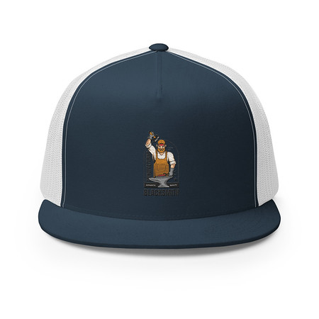 [ID: 100-G232] Blacksmith Workshop - Metalwork 5 Panel Trucker Cap