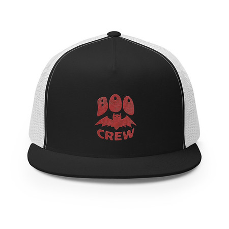 [ID: 100-G252] Boo Crew 5 Panel Trucker Cap