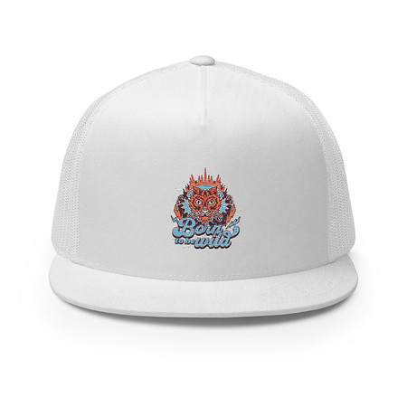 [ID: 100-G263] Born to be Wild - Tiger 5 Panel Trucker Cap