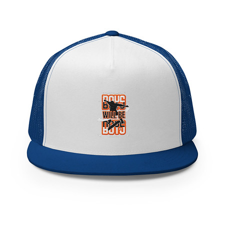 [ID: 100-G279] Boys will be boys 5 Panel Trucker Cap