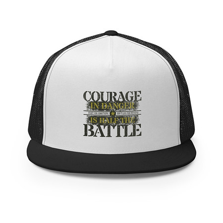 [ID: 100-G281] Brave Soldier 5 Panel Trucker Cap