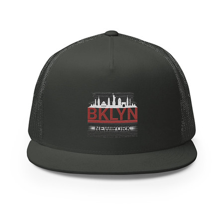 [ID: 100-G289] Brooklyn -New York   5 Panel Trucker Cap