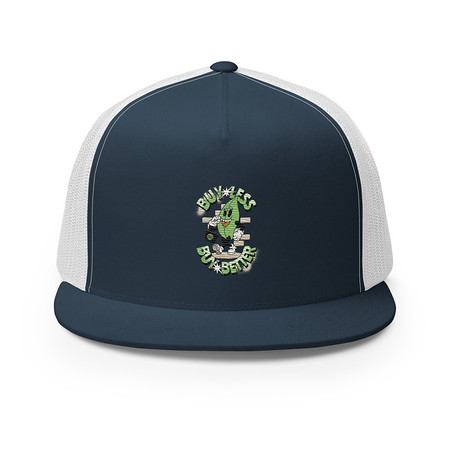 [ID: 100-G303] Buy Less- Buy Better 5 Panel Trucker Cap