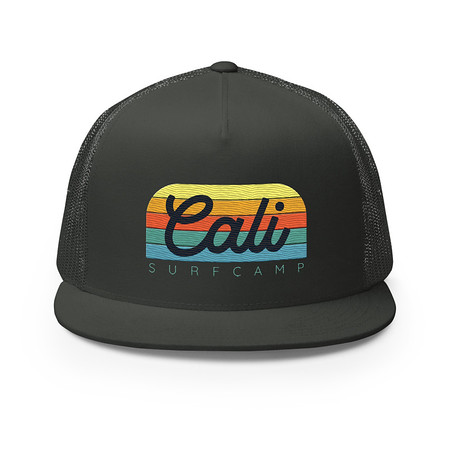[ID: 100-G311] Cali Surf Camp - Outdoor 5 Panel Trucker Cap