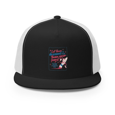 [ID: 100-G320] Calligraphic Soul 5 Panel Trucker Cap