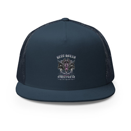 [ID: 100-G354] Cerberus Hell Hound Streetwear - Dark Aesthetic 5 Panel Trucker Cap