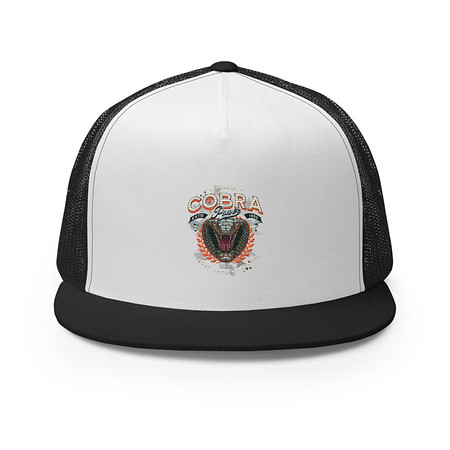 [ID: 100-G390] Cobra Power - Sports 5 Panel Trucker Cap