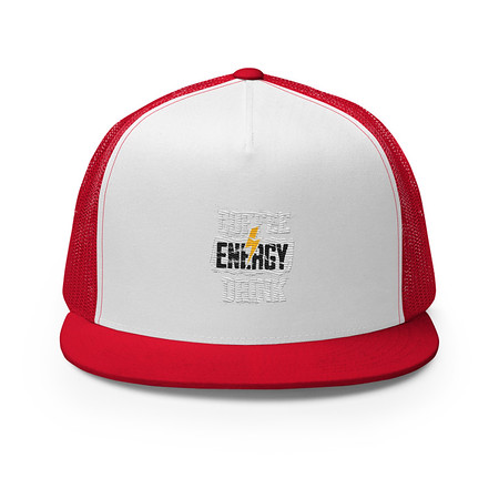[ID: 100-G400] Coffee Energy Drink - Grunge Bolt 5 Panel Trucker Cap