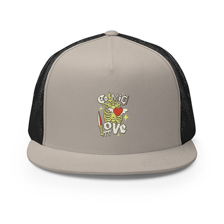 [ID: 100-G423] Cosmic Love (2) 5 Panel Trucker Cap