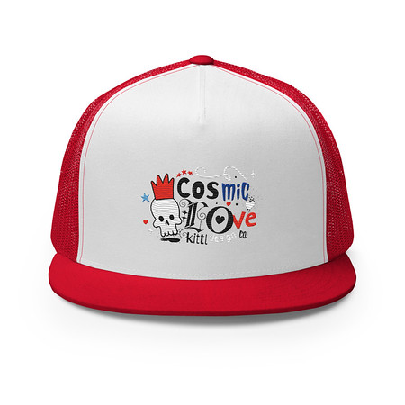[ID: 100-G424] Cosmic Love 5 Panel Trucker Cap