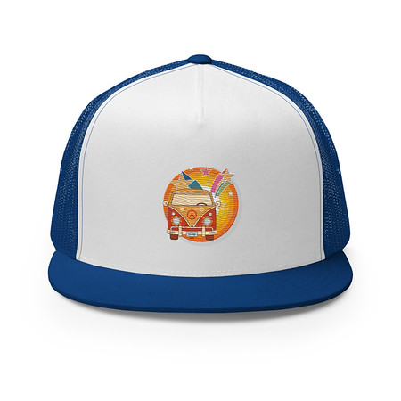 [ID: 100-G429] Crafted in Kittl 5 Panel Trucker Cap