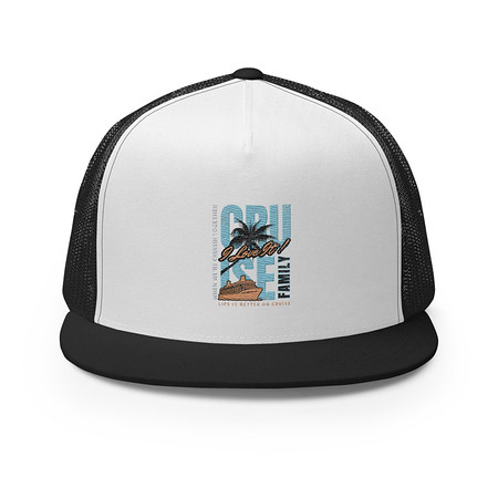 [ID: 100-G440] Cruise Ship 5 Panel Trucker Cap