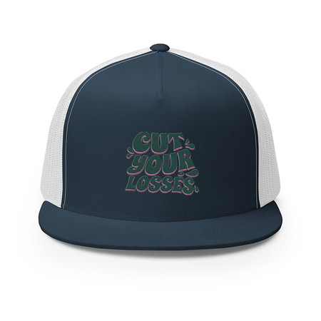 [ID: 100-G448] Cut your Losses 5 Panel Trucker Cap