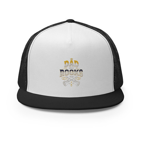 [ID: 100-G460] Dad That Rocks You - Electric Guitar 5 Panel Trucker Cap