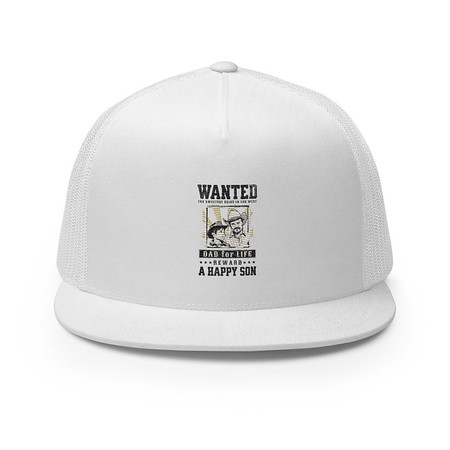 [ID: 100-G461] Dad Wanted 5 Panel Trucker Cap