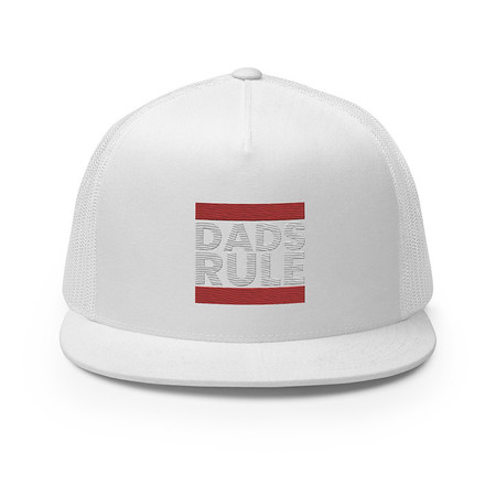 [ID: 100-G462] Dads Rule (1) 5 Panel Trucker Cap