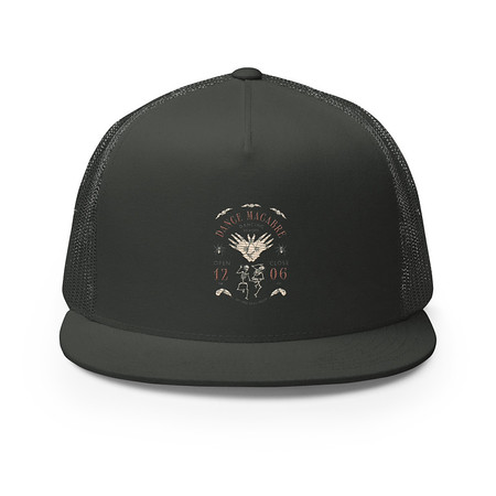 [ID: 100-G465] Dance Macabre - Dancing School 5 Panel Trucker Cap