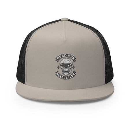 [ID: 100-G473] DEAD MEN TELL NO TALES 5 Panel Trucker Cap