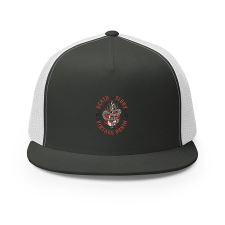 [ID: 100-G480] Death or Glory - Sword Snake 5 Panel Trucker Cap