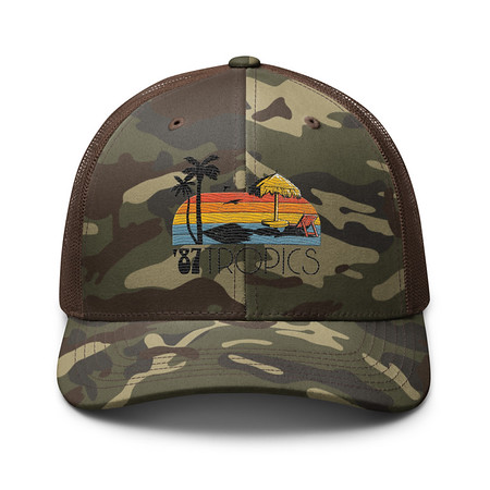 [ID: 680-G2] '87 Tropics Camouflage Trucker Hat