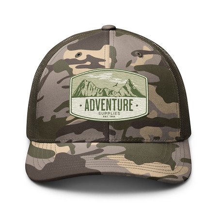 [ID: 680-G32] Adventure Supplies - Mountain Camouflage Trucker Hat