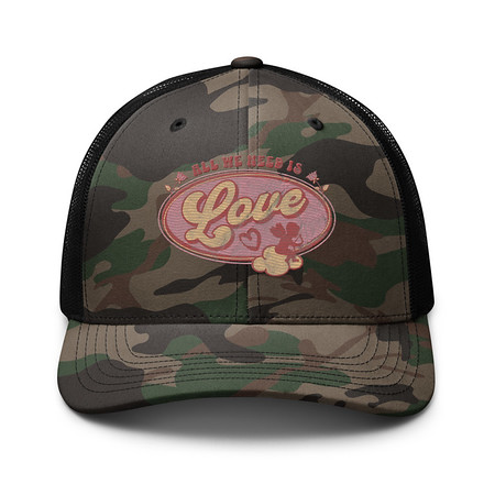 [ID: 680-G48] All We Need Is Love - Cupid Camouflage Trucker Hat