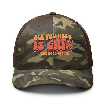 [ID: 680-G52] All You Need Camouflage Trucker Hat