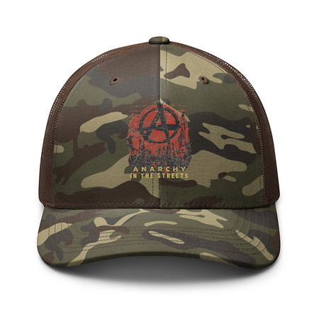 [ID: 680-G78] Anarchy In The Street Camouflage Trucker Hat