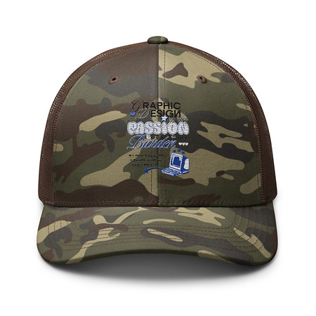 [ID: 680-G92] Anti-design  Camouflage Trucker Hat