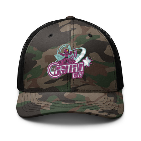 [ID: 680-G107] astro guy Camouflage Trucker Hat