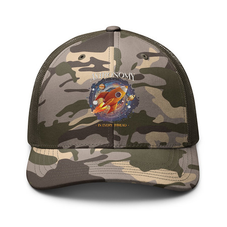 [ID: 680-G111] Astronomy in Every Thread Camouflage Trucker Hat