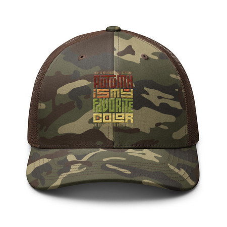 [ID: 680-G116] Autumn is my Favorite Color - Lettering Camouflage Trucker Hat
