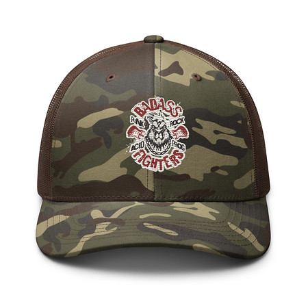 [ID: 680-G130] Badass Fighters Camouflage Trucker Hat