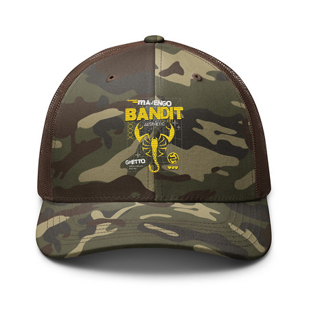 [ID: 680-G138] Bandit Aesthetic - Scorpion Camouflage Trucker Hat
