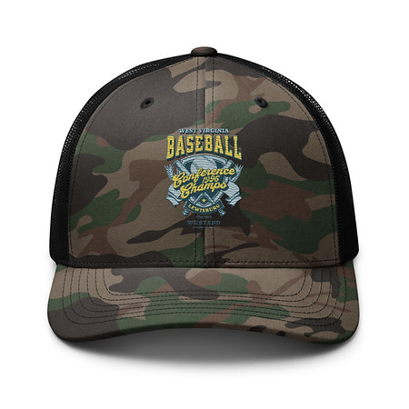 [ID: 680-G141] Baseball Conference Championships - Athlectic Badge Camouflage Trucker Hat