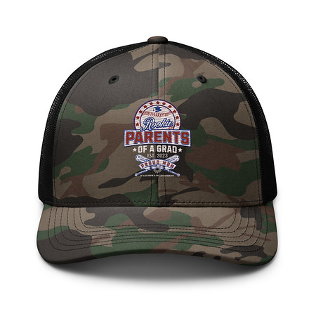 [ID: 680-G143] Baseball Mom Of A Graduate Camouflage Trucker Hat
